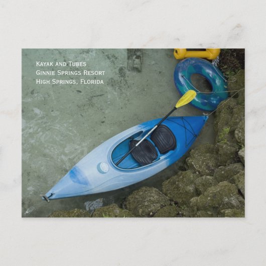カヤック&チューブポストカード ポストカード (正面)