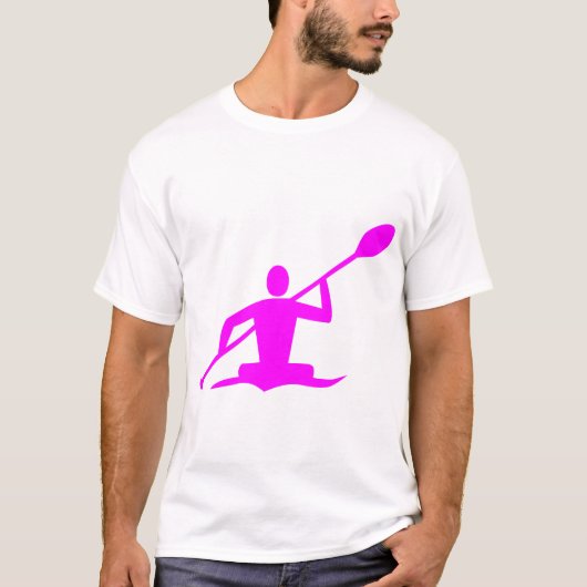 カヤック – マゼンタ Tシャツ (正面)