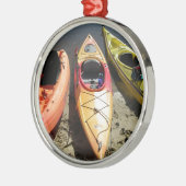 カヤック メタルオーナメント (左)