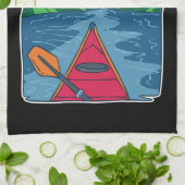 カヤック – 川が呼び出し、私は行かなければならない キッチンタオル (折り畳み)