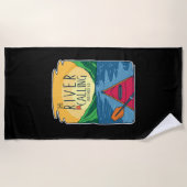 カヤック – 川が呼び出し、私は行かなければならない ビーチタオル (正面)