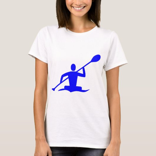 カヤック - 青 Tシャツ (正面)