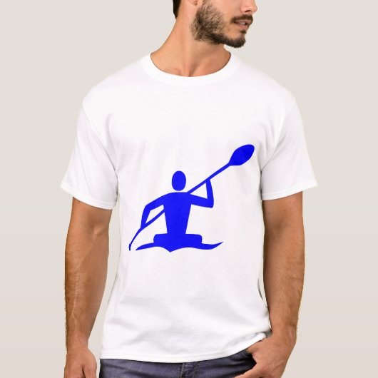 カヤック - 青 Tシャツ (正面)