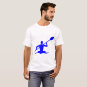 カヤック - 青 Tシャツ (正面フル)