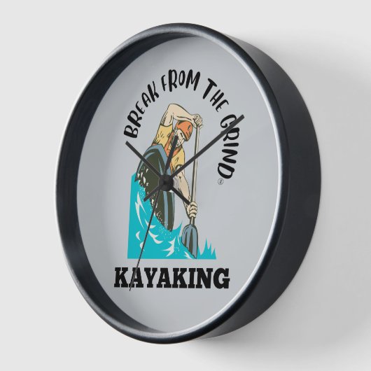 カヤックBFTG（黒）時計 壁時計 (傾斜)