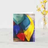 カヤックNotecard カード (黄色い花)