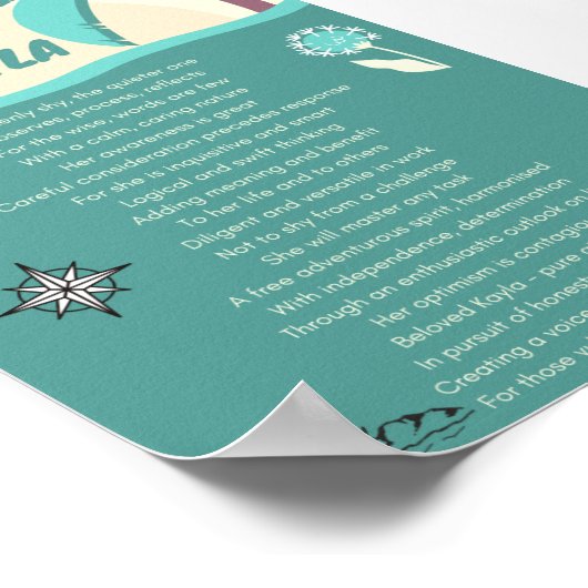 「カヤラ」名詩 ポスター (角)