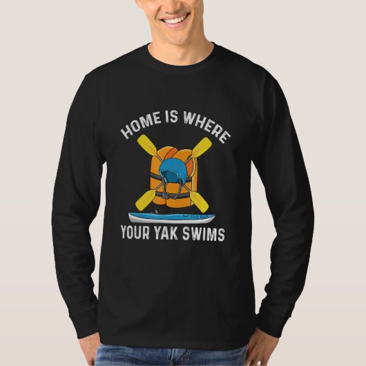 カヤーカー用リバーカヤックデザイン Tシャツ (正面)