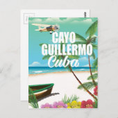 カヨギレルモビーチバケーションポスター ポストカード (正面/裏面)