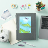 カヨココ キューバ ビンテージ スタイル マップ シール (iPadカバー)