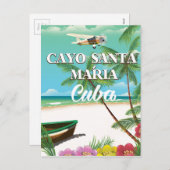 カヨサンタマリアビーチバケーションポスター シーズンポストカード (正面/裏面)