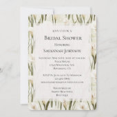 カラかわいらしリリーフローラブライダルシャワー 招待状 (正面)