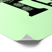 カライカスタムムシのモノグラム文字バグ子供部屋 ポスター (角)