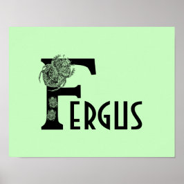 カライカスタムムシのモノグラム文字バグ子供部屋 ポスター