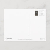 カライドスコープ デザイン ブラック グレー ブルー ホワイト アート ポストカード (裏面)