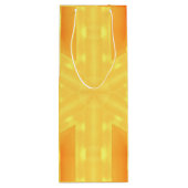 カライドスコープ ブライトイエローとライン ワインギフトバッグ (裏面)