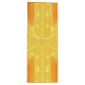 カライドスコープ ブライトイエローとライン ワインギフトバッグ (正面)