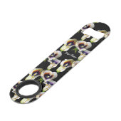 カラエレガントリリーオン深いブラックウォーター色のパット スピード栓抜き (裏面アングル)