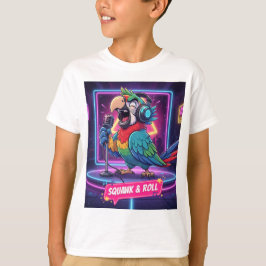 カラオケおもしろいTシャツを歌うオウム Tシャツ