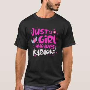 カラオケが大好きな女の子 Tシャツ