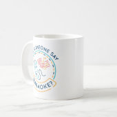 カラオケって言った コーヒーマグカップ (正面左)
