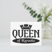 カラオケのクイーン ポストカード (スタンド正面)