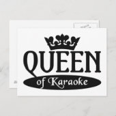 カラオケのクイーン ポストカード (正面/裏面)