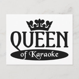 カラオケのクイーン ポストカード
