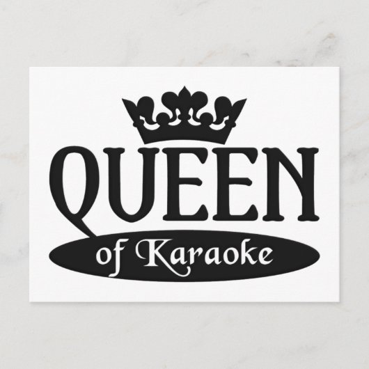 カラオケのクイーン ポストカード (正面)