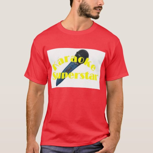 カラオケのスーパースター Tシャツ (正面)