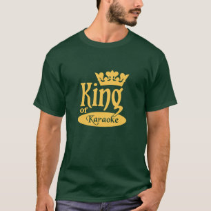 カラオケのワイシャツの王-スタイル及び色を選んで下さい Tシャツ