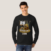 カラオケの動物たちがライオンの王を歌う Tシャツ (正面フル)