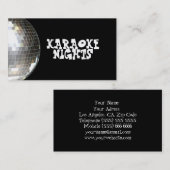 カラオケの名刺 名刺 (正面/裏面)