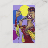 カラオケは歌うパーティーの花型女性歌手の名刺を歌います 名刺 (裏面)