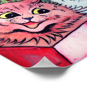 カラオケをする猫たち、ルイス・ウェイン ポスター (角)