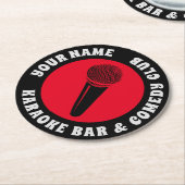 カラオケカスタムバーやコメディークラブパーティー ラウンドペーパーコースター (アングル)