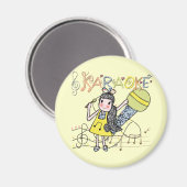 カラオケガール マグネット (正面/裏面)