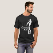 カラオケキッド 楽しい音楽少年 Tシャツ (正面フル)