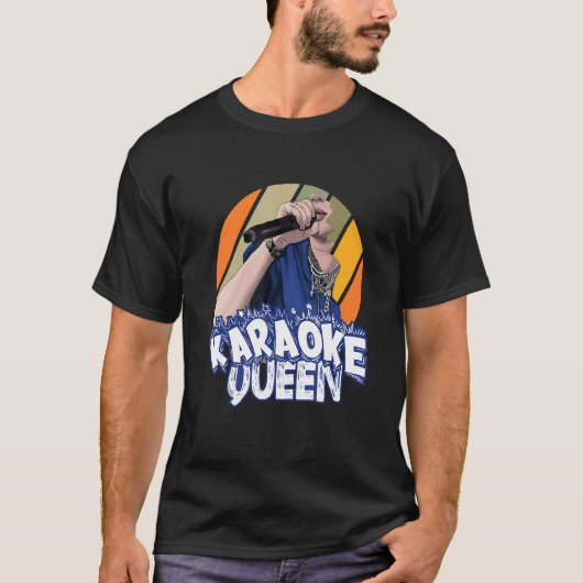 カラオケクイーン歌唱マッチング Tシャツ (正面)