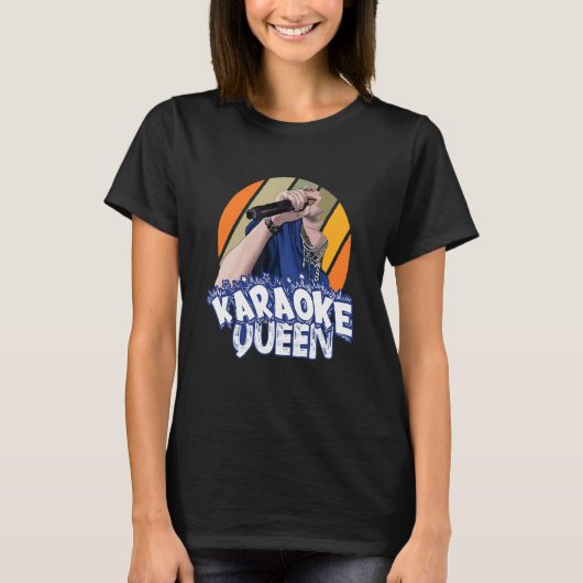 カラオケクイーン歌唱マッチング Tシャツ (正面)