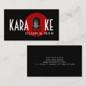 カラオケクラブ及びバー演奏エンターテイメント 名刺 (正面/裏面)