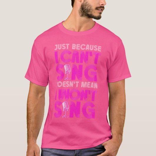 カラオケシンガー 80年代 レトロ 女の子だけ Tシャツ (正面)