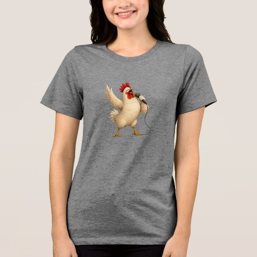カラオケチキン トライブレンドTシャツ (正面)