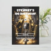 カラオケナイトスターハリウッドブラック金ゴールドイベント 招待状 (スタンド正面)