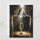 カラオケナイトスターハリウッドブラック金ゴールドイベント 招待状 (裏面)