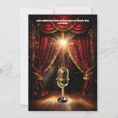 カラオケナイトスターハリウッドレッドカーペットイベント 招待状 (裏面)