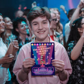 カラオケナイトパーティー10代の誕生日10代の若者 招待状