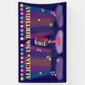 カラオケナイト13th誕生日パーティー 横断幕 (縦)