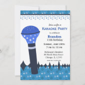カラオケナイト 招待状 (正面)