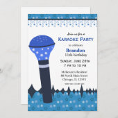 カラオケナイト 招待状 (正面/裏面)